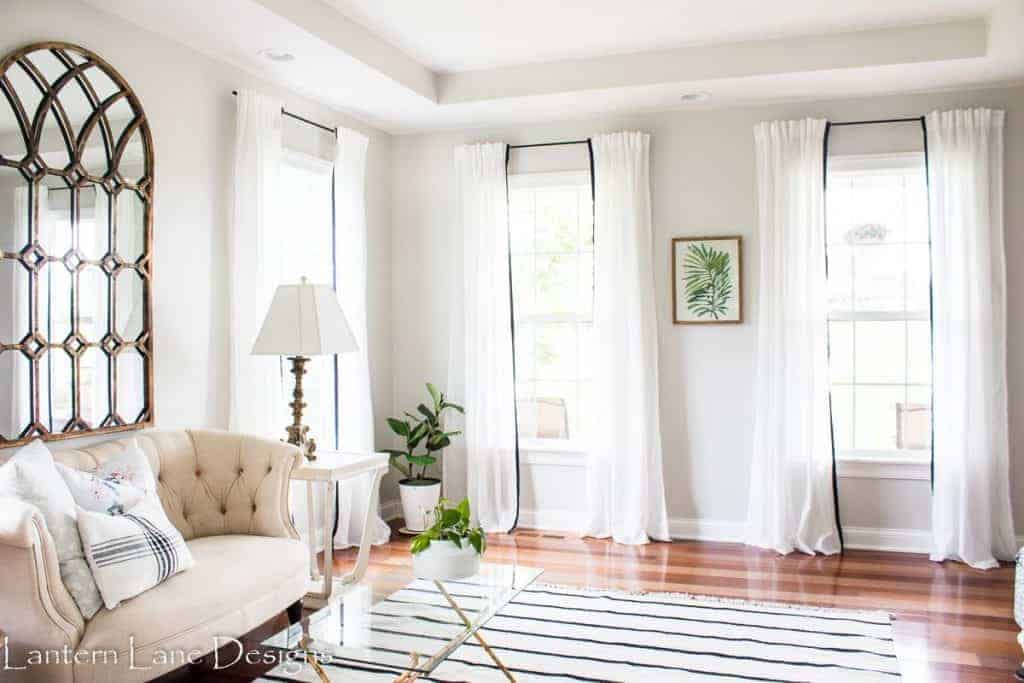 Adding Trim To Already Made Curtains For A More Custom Look