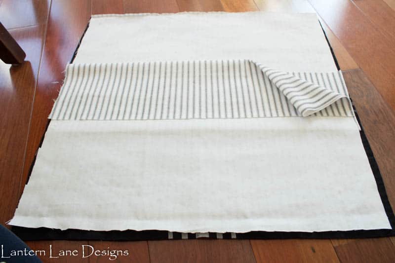 DIY No Sew Pillow using napkins