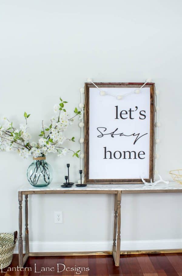 Let's Stay Home Free Printable