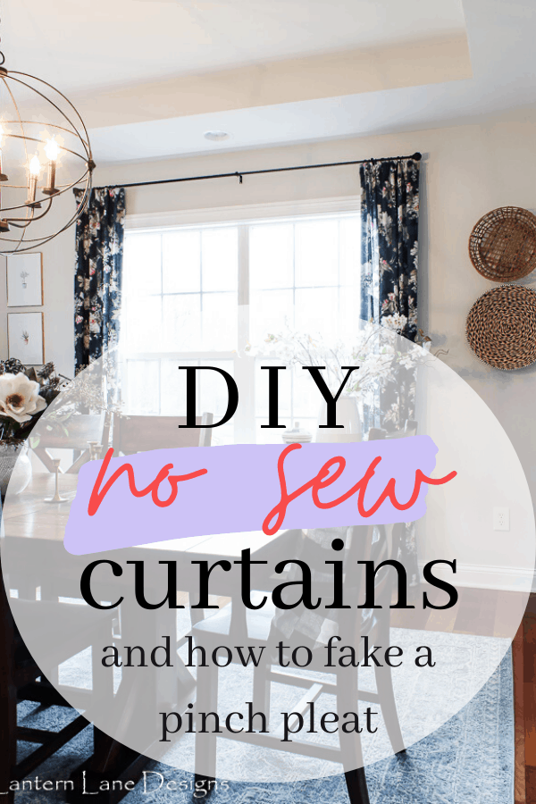 DIY no sew curtains