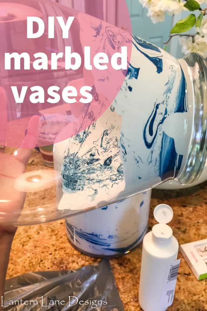 DIY Marbled Vases 