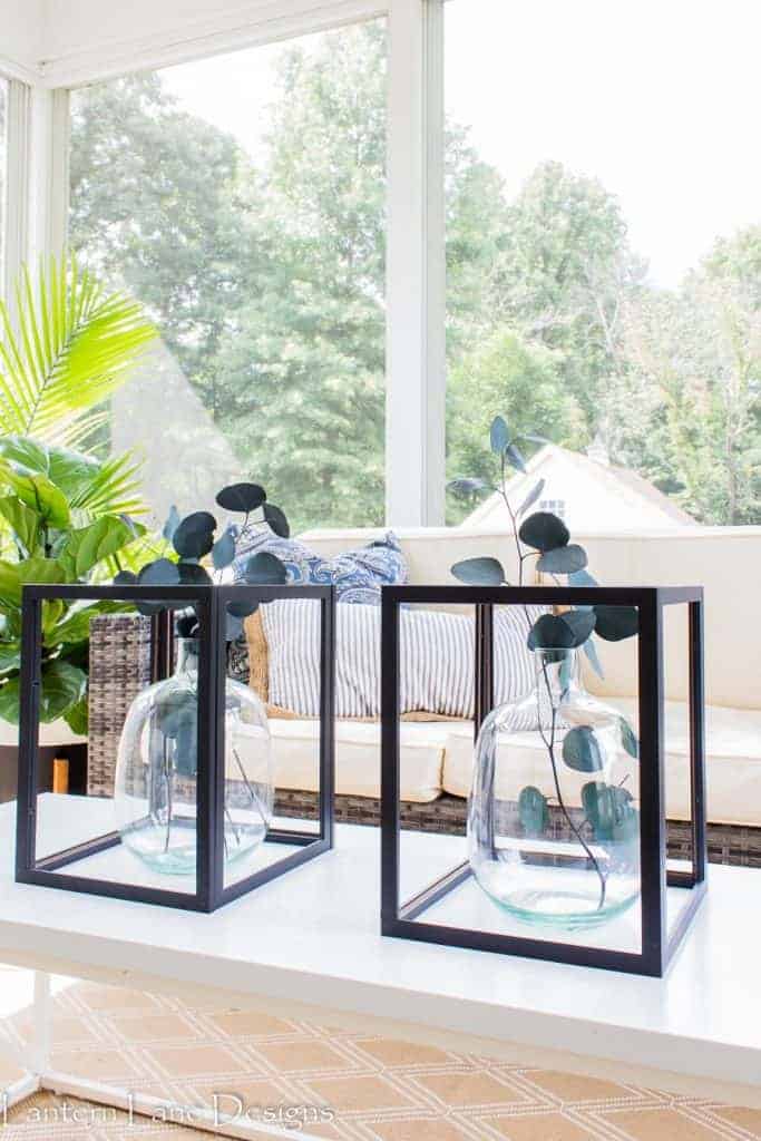 DIY Lanterns|How To Make Lanterns Using Inexpensive Frames #diyhomedecor #diyprojects