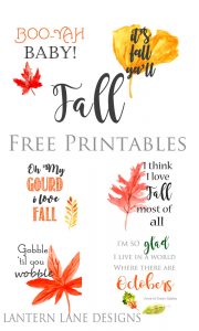 Free Printables For Your Fall Home Decor