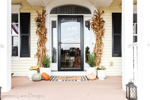 fall front porch decor