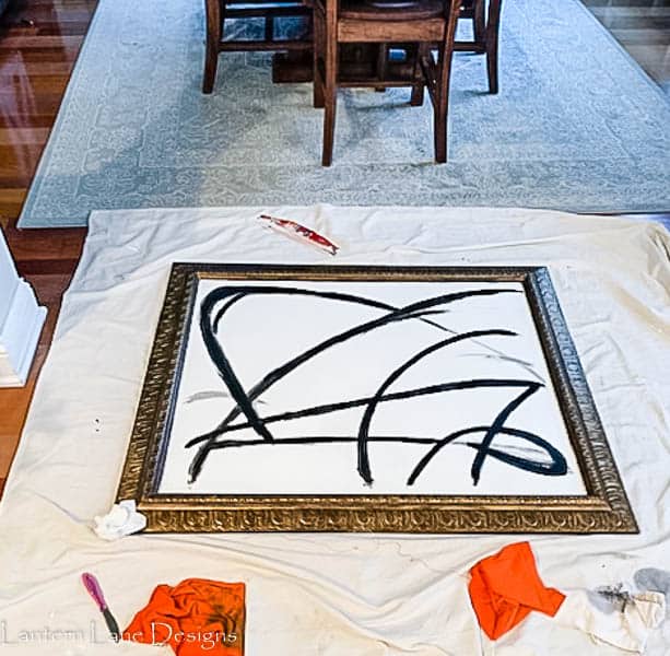 DIY Black And White Abstract Art