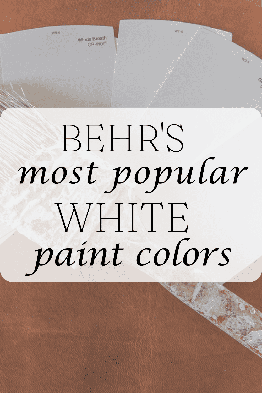 Behr's Most Popular White Paint Colors