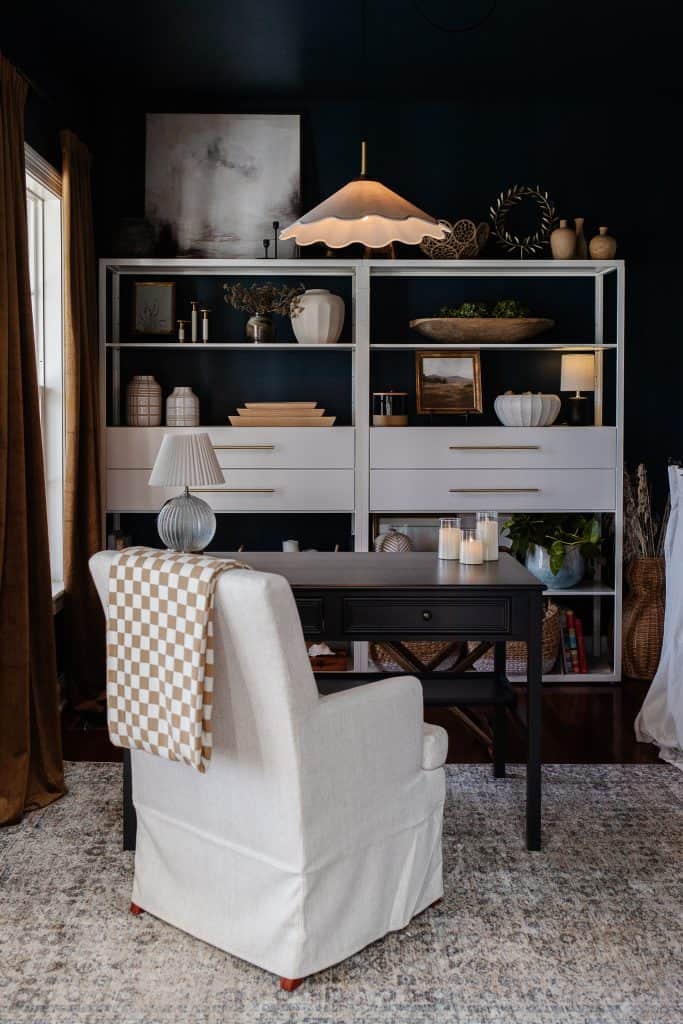 dark and moody home office