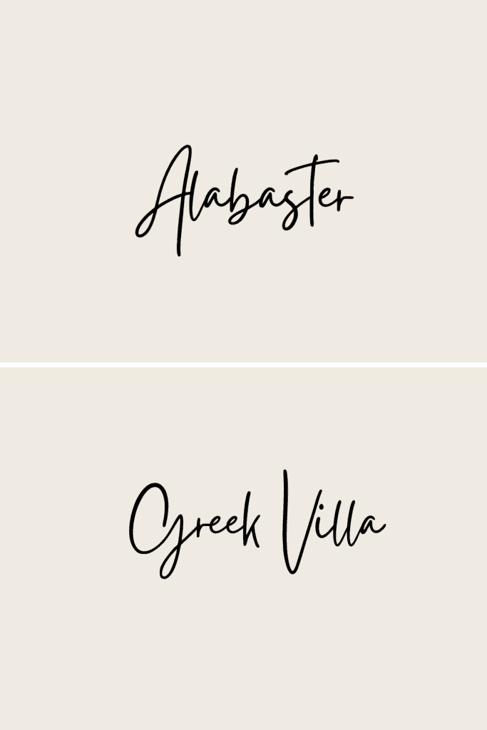 alabaster vs Greek Villa
