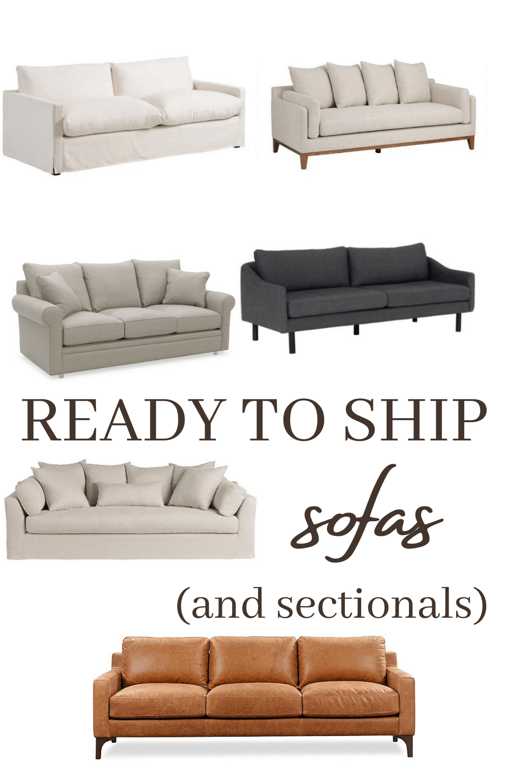 Ready to ship sofas