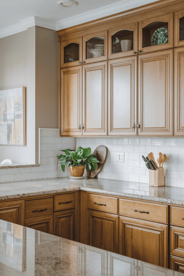 paint colors with Honey oak cabinets