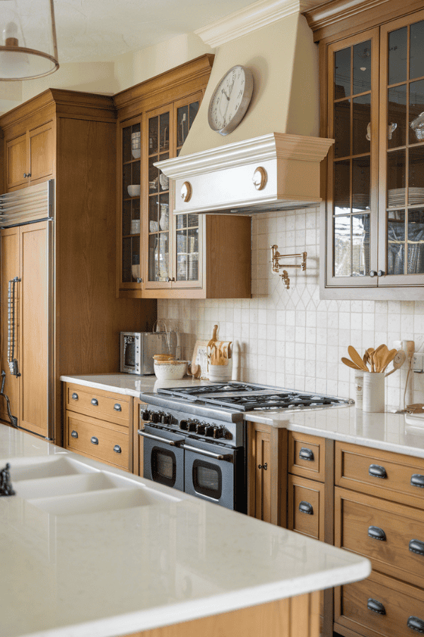 paint colors with Honey oak cabinets