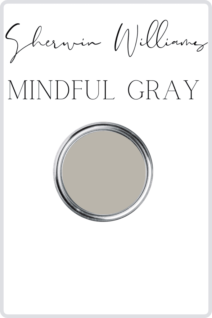 paint sample color mindful gray