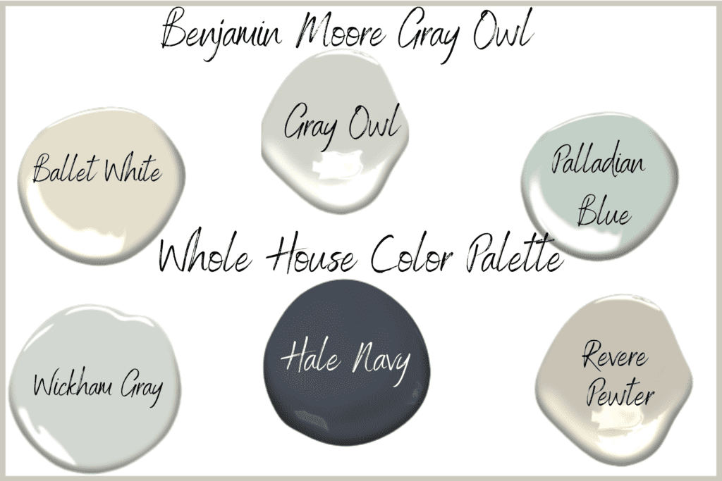 Gray Owl paint samples