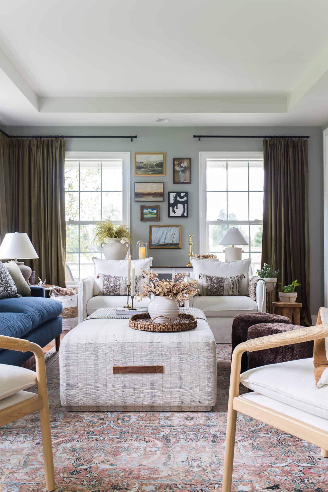 Moody and Bright Living Room - Lantern Lane Designs
