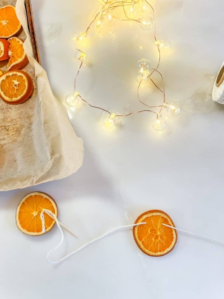 DIY Orange Garland
