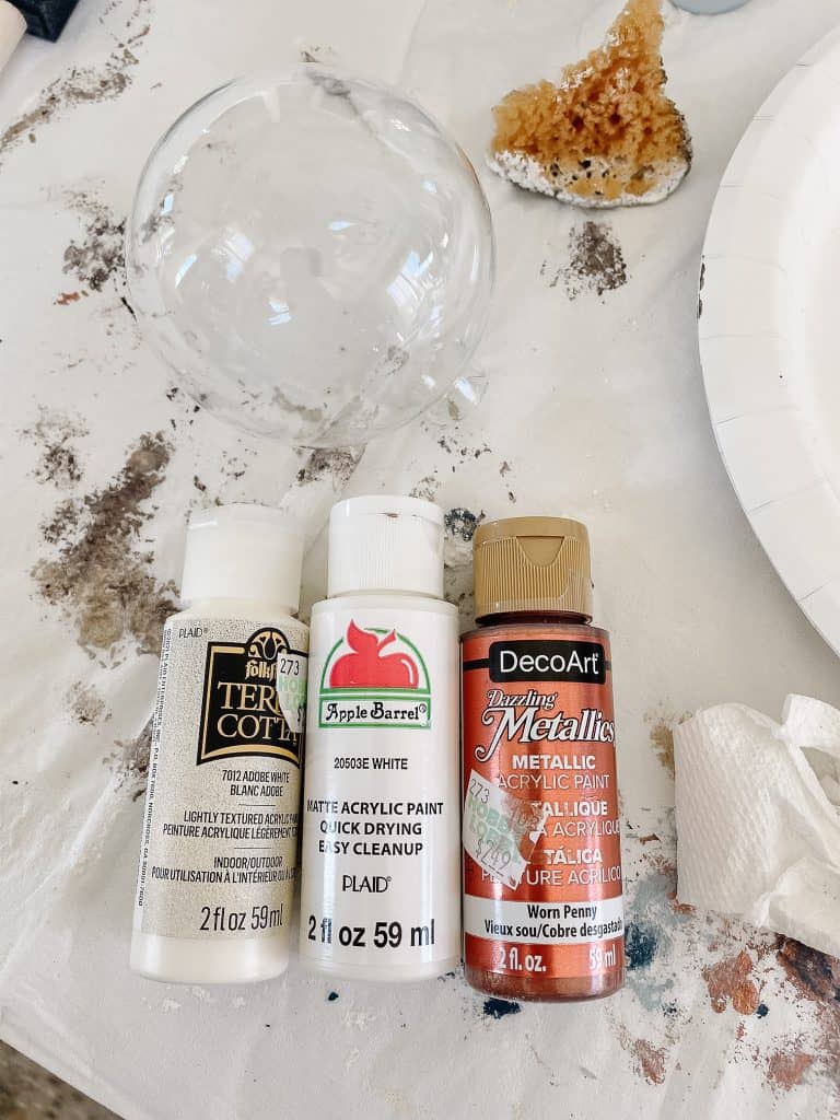 DIY Marbled Ornaments