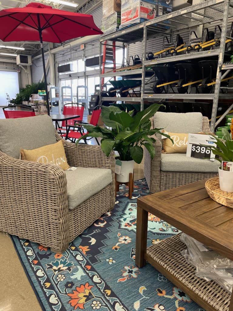 Outdoor furniture from Walmart