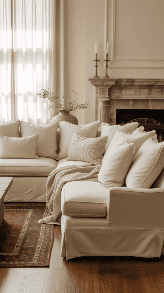 living room with sofa