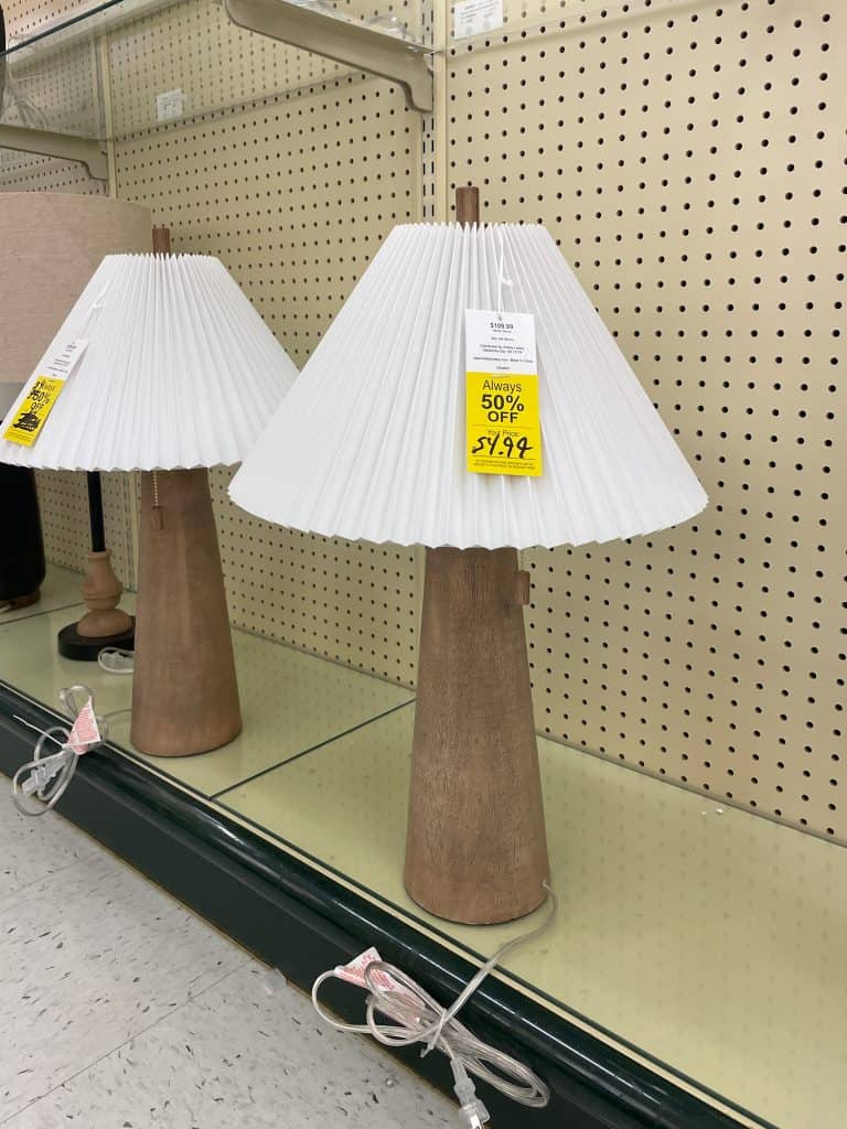 Table lamps at Hobby Lobby