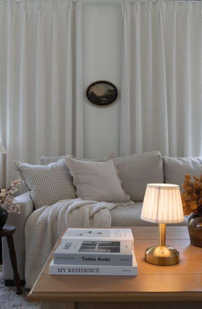 cozy family room with sofa